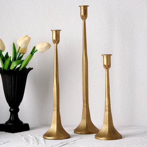 Classic Cast Iron Candlestick Set Home Decor